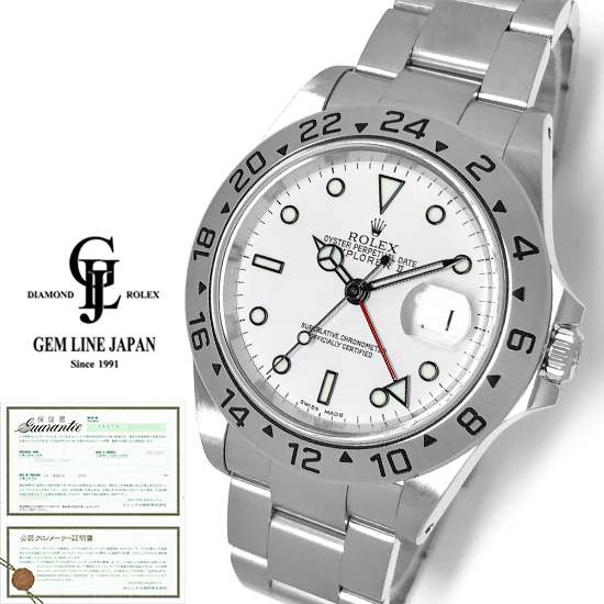 ロレックス ROLEX 16570 P番(2000年頃製造) ホワイト メンズ 腕時計