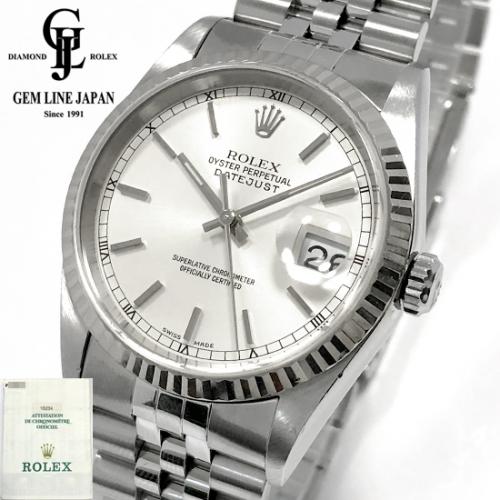 ロレックス ROLEX 16234 P番(2000年頃製造) グレー メンズ 腕時計