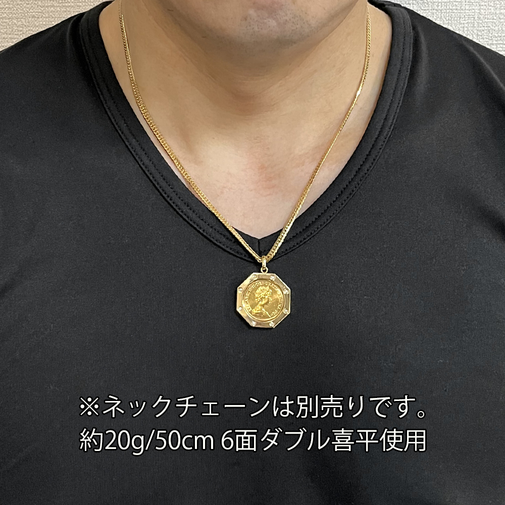 ネックレス NC K18YG イエローゴールド エリザベスコイン K22