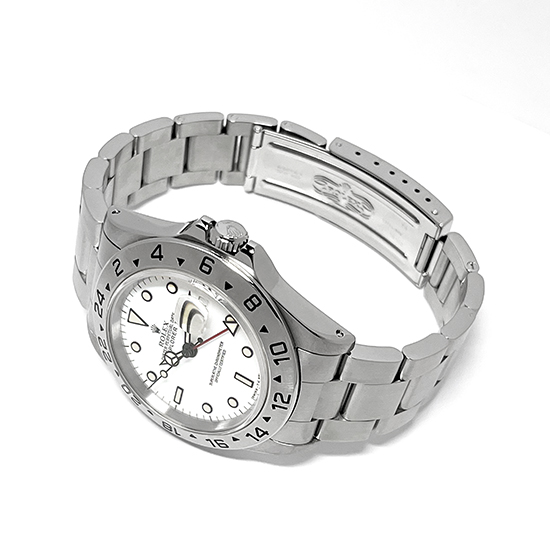 【117359】ROLEX ロレックス  16570 エクスプローラー2 トリチウム ホワイト　ダイヤル S番 SS 自動巻き 保証書 当店オリジナルボックス 腕時計 時計 WATCH メンズ 男性 男 紳士